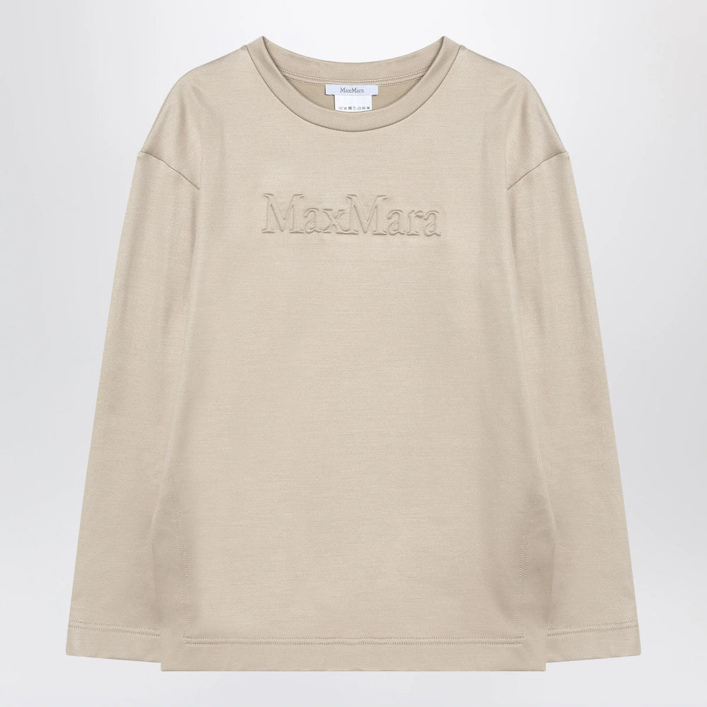 Max Mara - Beige sweatshirt in silk blend Brand Shirts & Tops M