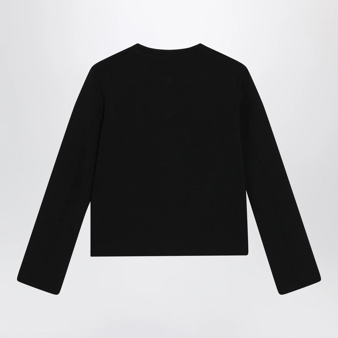 Max Mara - Black viscose-blend cardigan Brand Shirts &amp; Tops