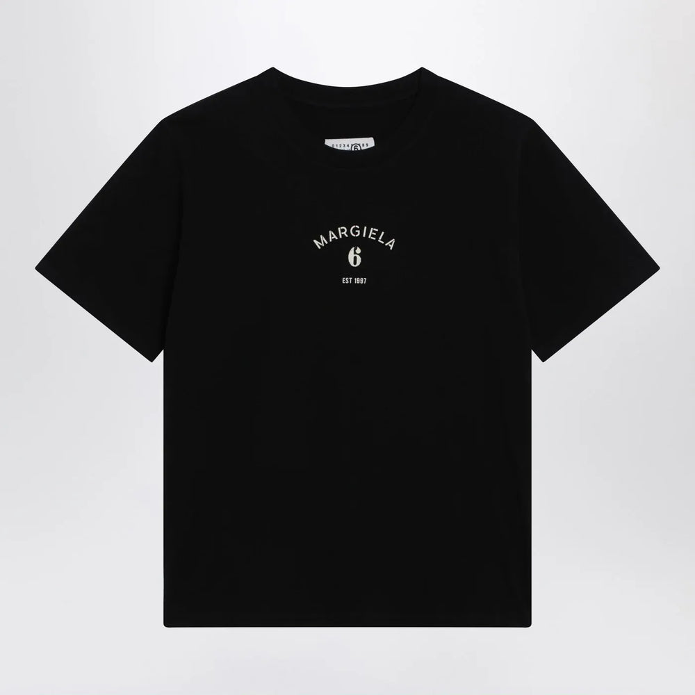 MM6 Maison Margiela - Black T-shirt with logo print Brand Shirts & Tops S