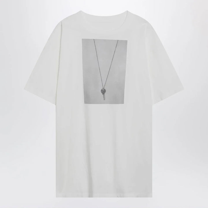 MM6 Maison Margiela - White T-shirt with key print Brand Shirts &amp; Tops M