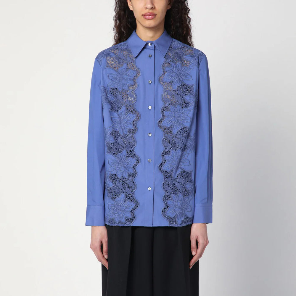 P.A.R.O.S.H. - Embroidered cotton shirt Brand Shirts & Tops M