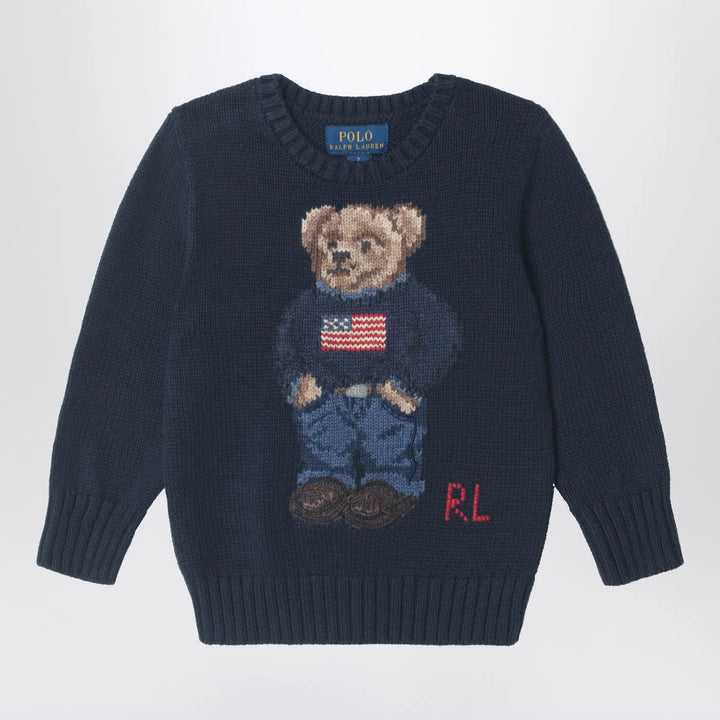 Polo Ralph Lauren - Navy blue Polo Bear cotton sweater Brand Shirts &amp; Tops S