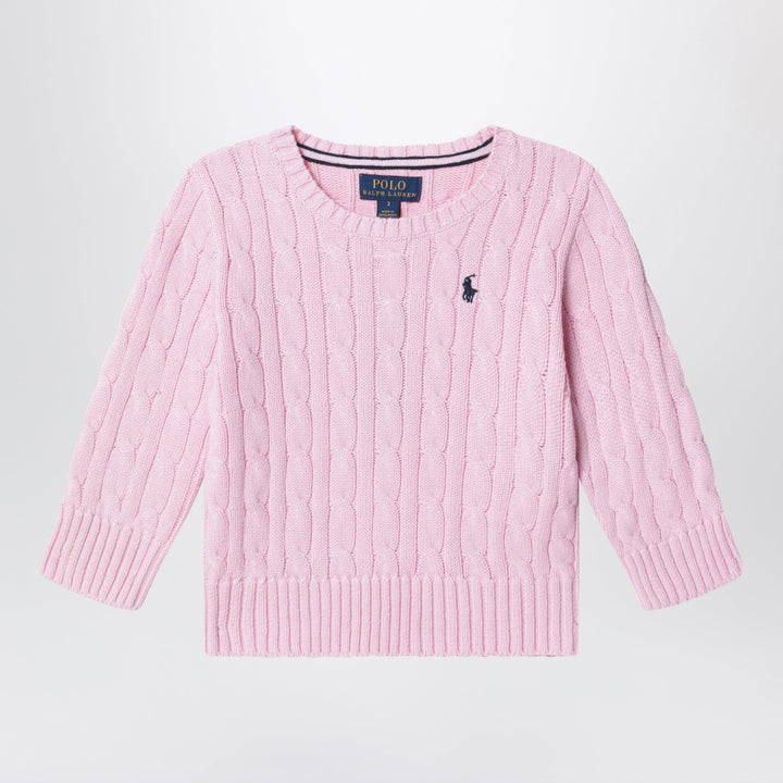 Shirts &amp; Tops S Polo Ralph Lauren - Pink cable-knit cotton sweater Brand