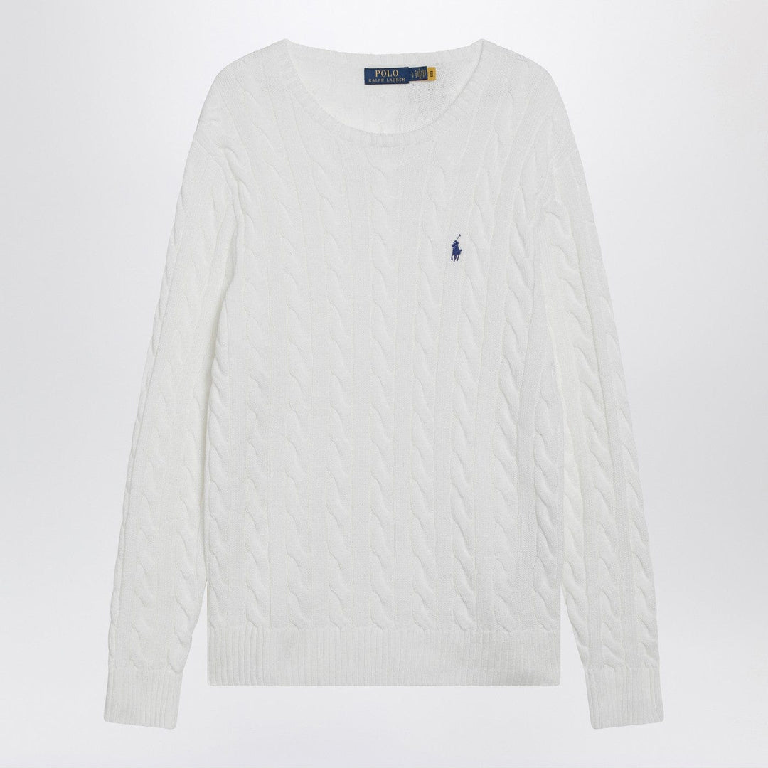 Shirts &amp; Tops Polo Ralph Lauren - White cable-knit cotton sweater Brand