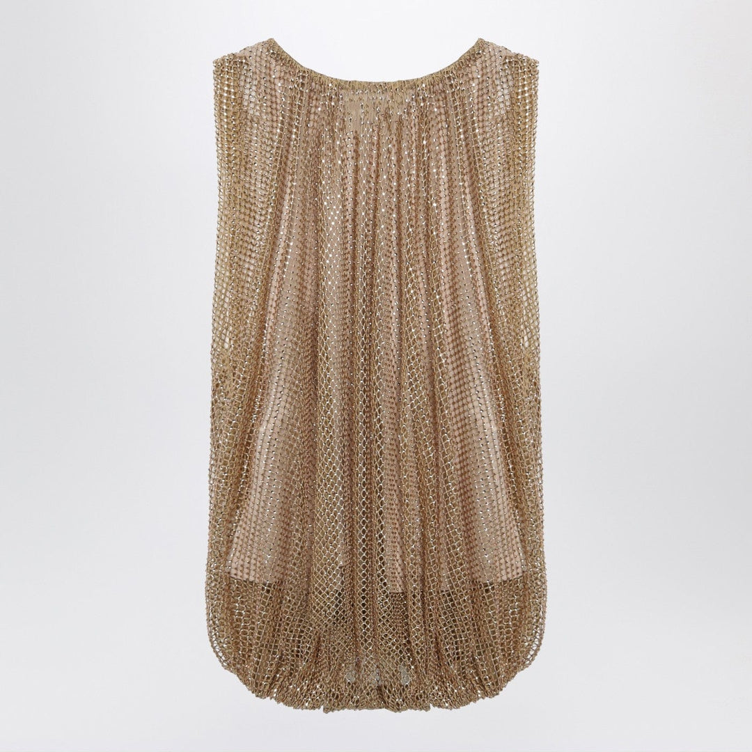 Shirts & Tops Sportmax - Camel mesh top with crystals Brand