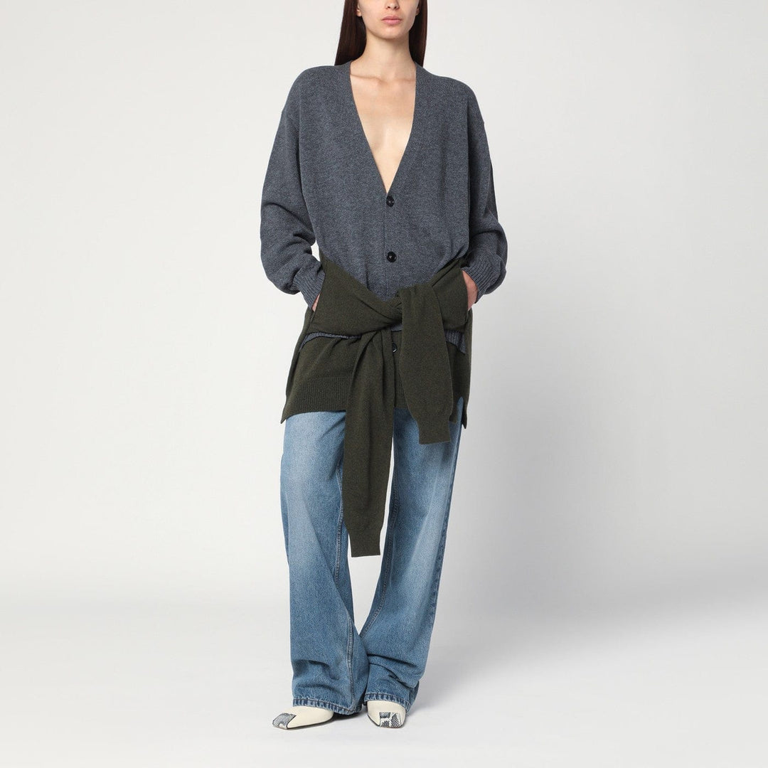 Shirts &amp; Tops Stella McCartney - Grey/dark green cardigan with crossed sleeves Brand