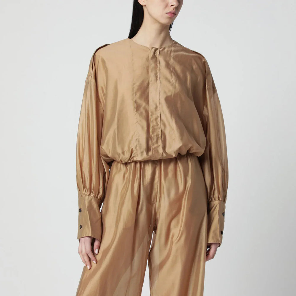 TheLatest - Lightweight muslin blouse in nude Brand Shirts & Tops M