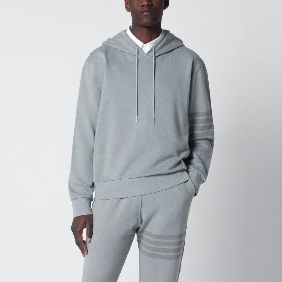 Shirts &amp; Tops Thom Browne - Grey cotton hooded sweatshirt Brand