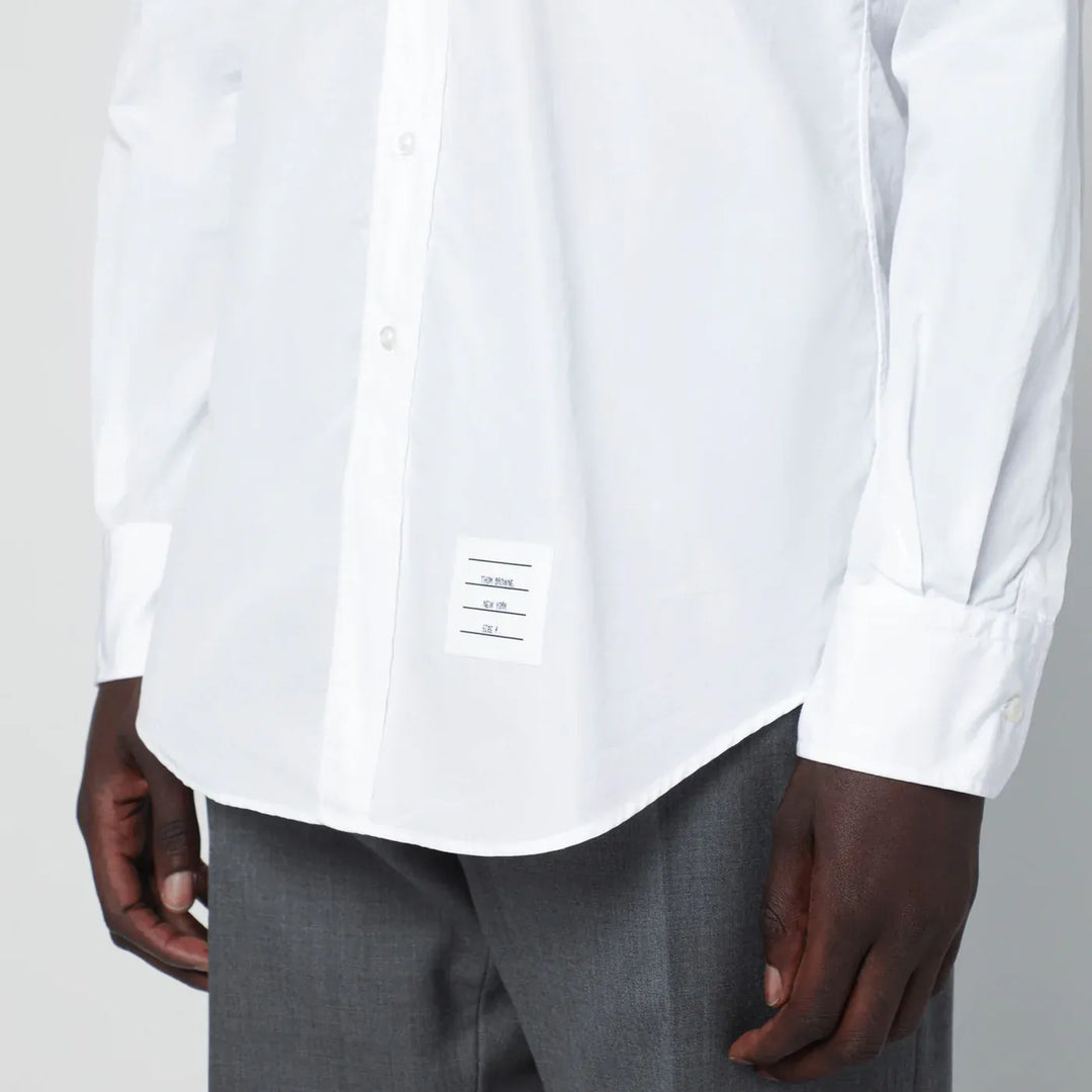 Thom Browne - White button-down cotton shirt Brand Shirts &amp; Tops