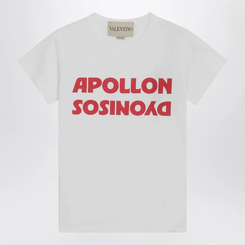 Valentino - White T-shirt with Apollon/Dionysus print Brand Shirts & Tops L