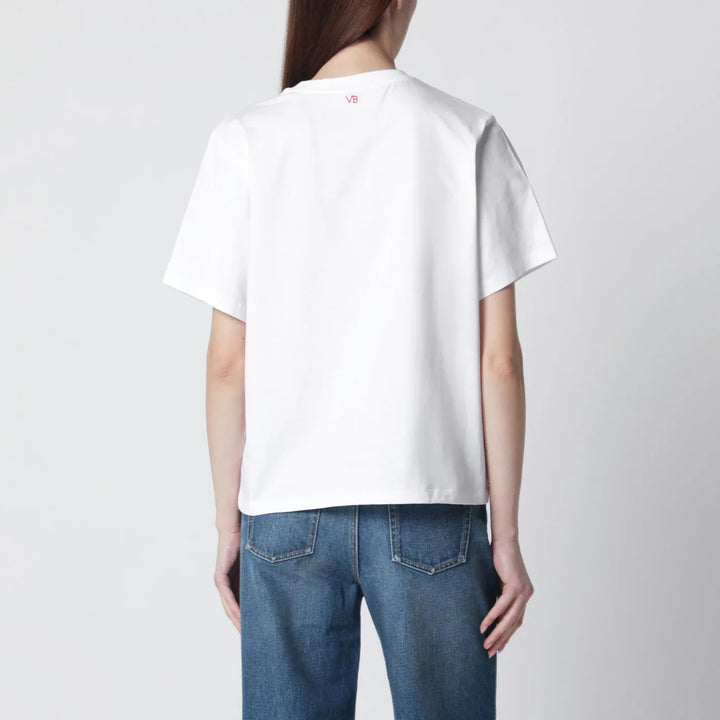 Victoria Beckham - White cotton “It’s Fine” T-shirt Brand Shirts &amp; Tops