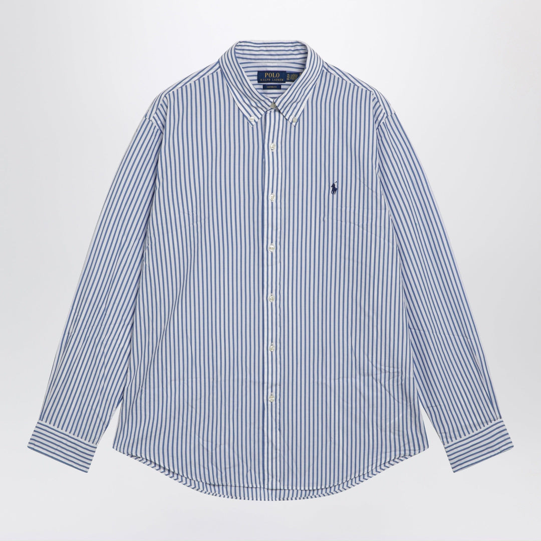 Shirts &amp; Tops White/blue striped Custom-Fit shirt Brand