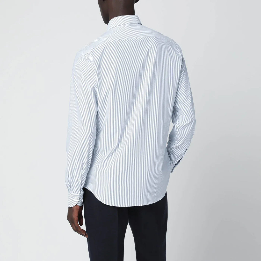 XACUS - White striped Tailor Fit shirt Brand Shirts &amp; Tops