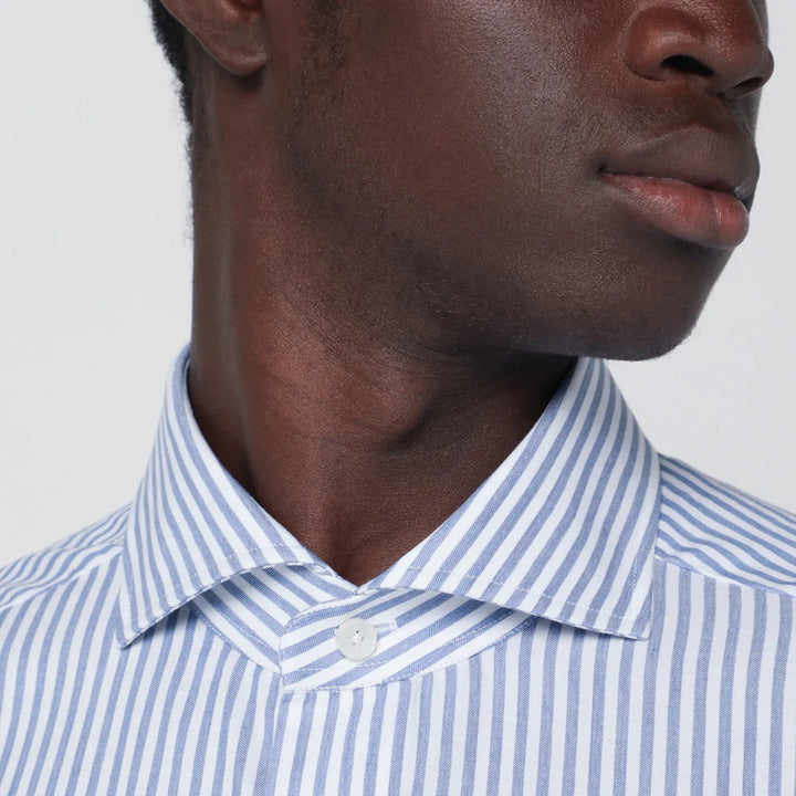 XACUS - White Tailor Fit striped Travel shirt Brand Shirts &amp; Tops