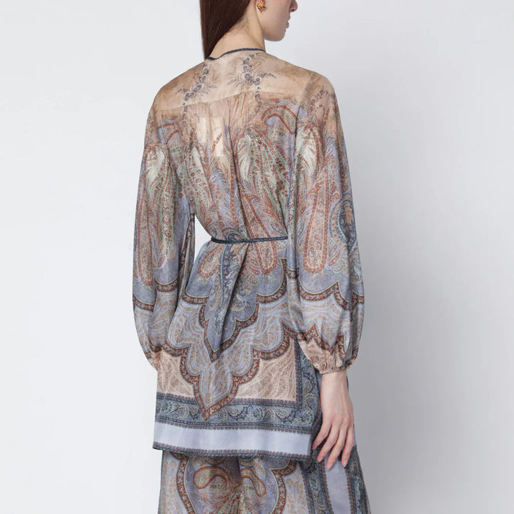 ZIMMERMANN - Wanderlust blouse with tapestry print Brand Shirts &amp; Tops