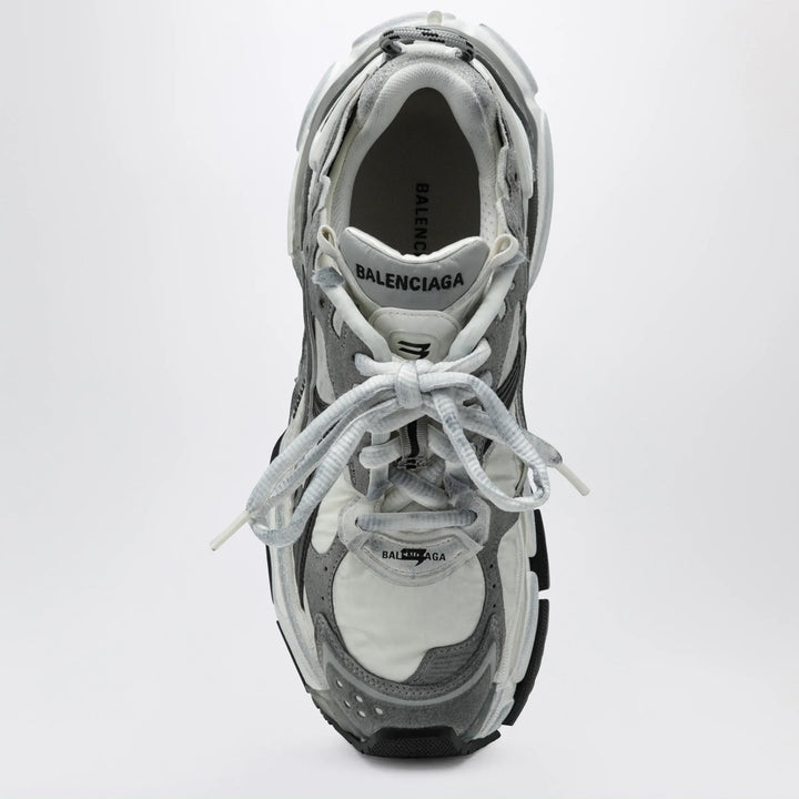 Balenciaga - Grey/white/black Runner sneakers in nylon Brand Shoes