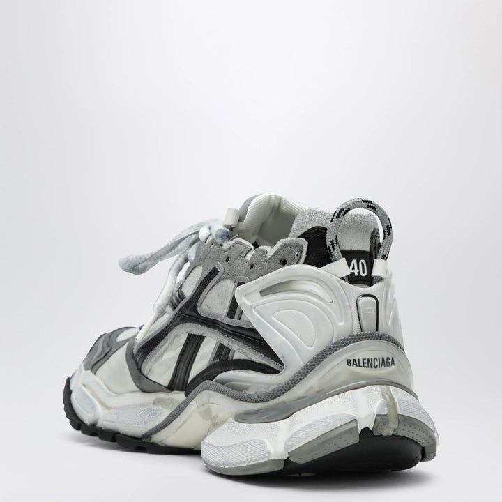 Balenciaga - Grey/white/black Runner sneakers in nylon Brand Shoes
