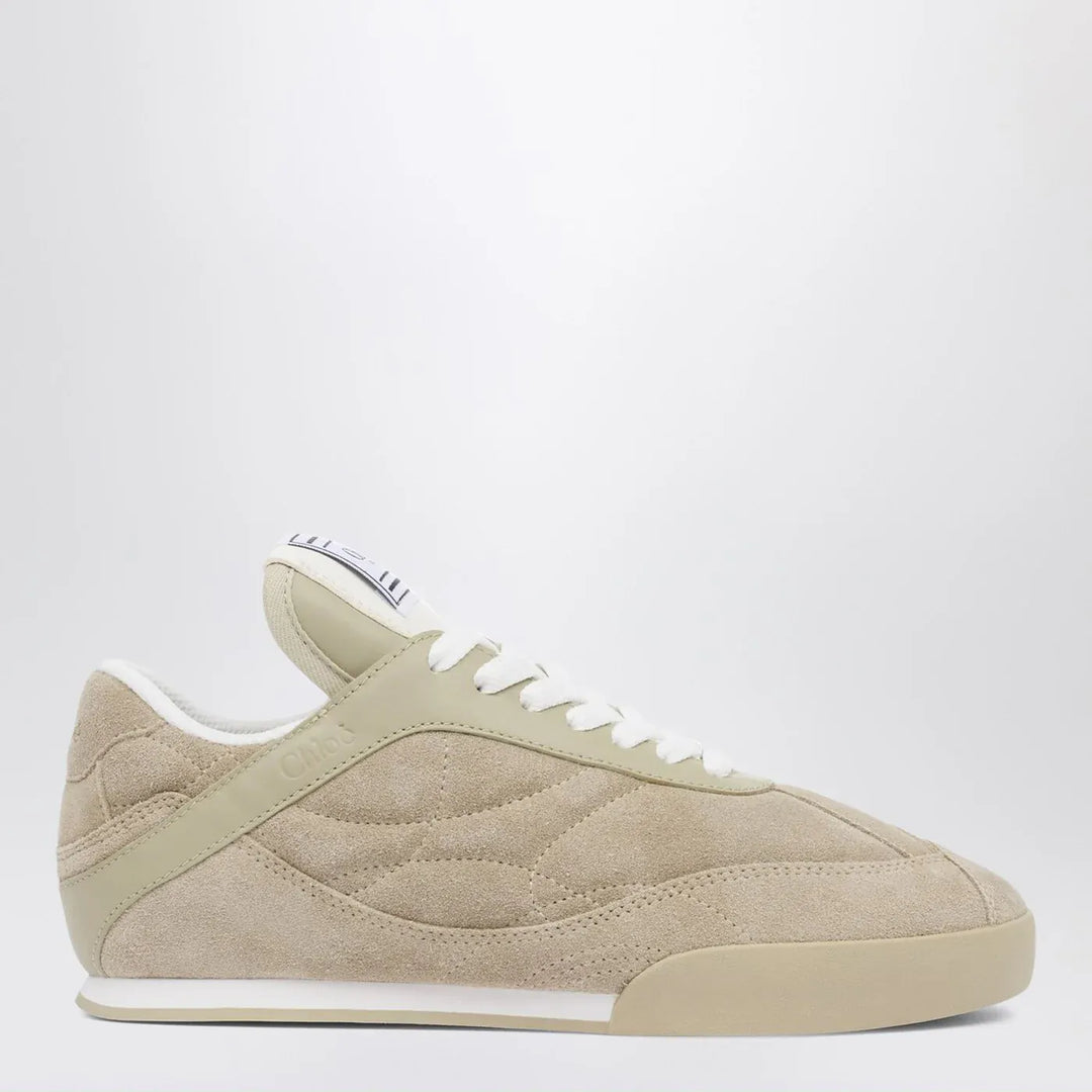 Chloé - Chloé Kick Pale Khaki suede Sneakers Brand Shoes 36 IT