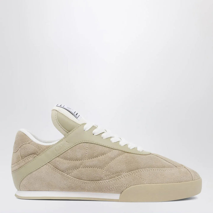 Chloé - Chloé Kick Pale Khaki suede Sneakers Brand Shoes 36 IT