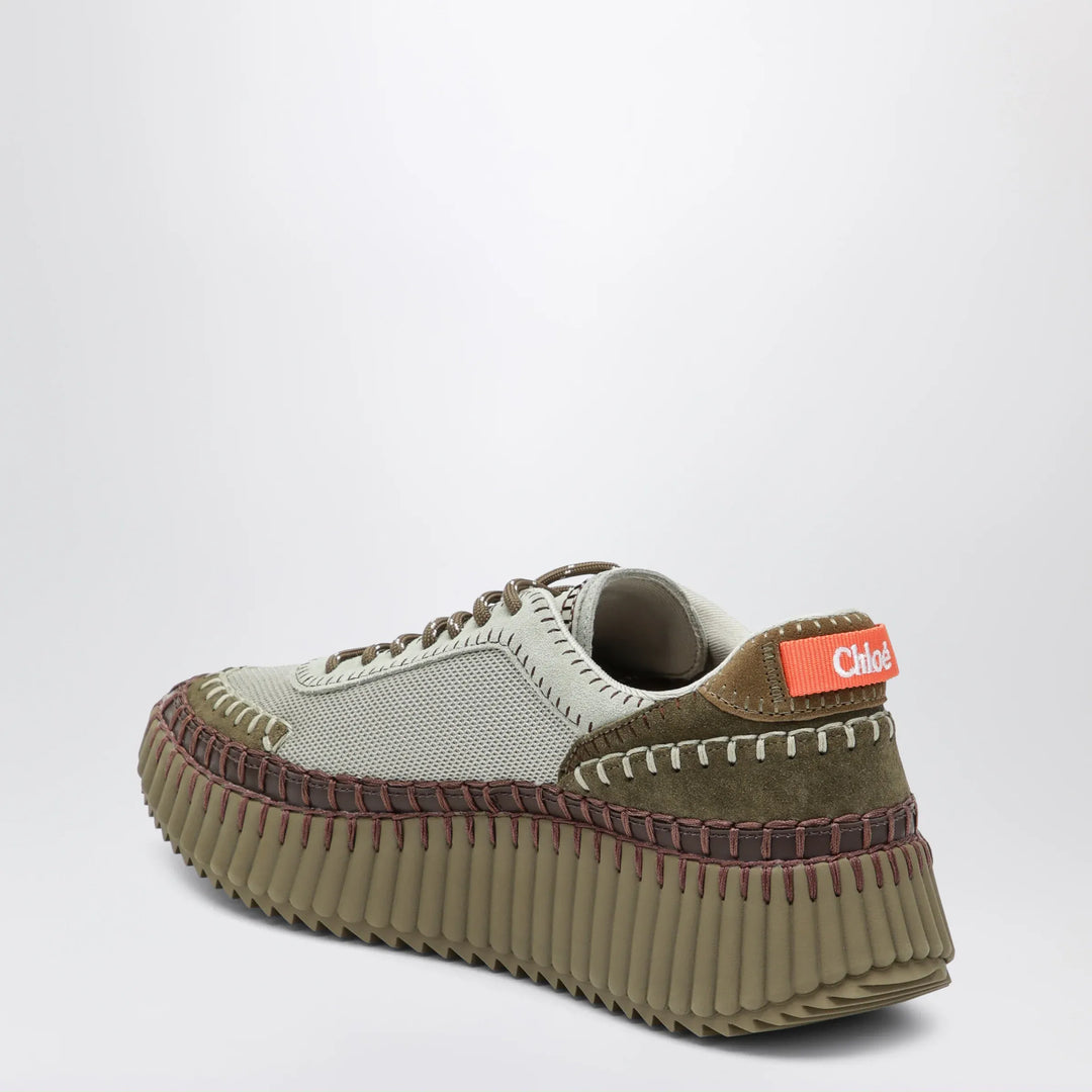 Chloé - Nama sneakers in military green Brand Shoes