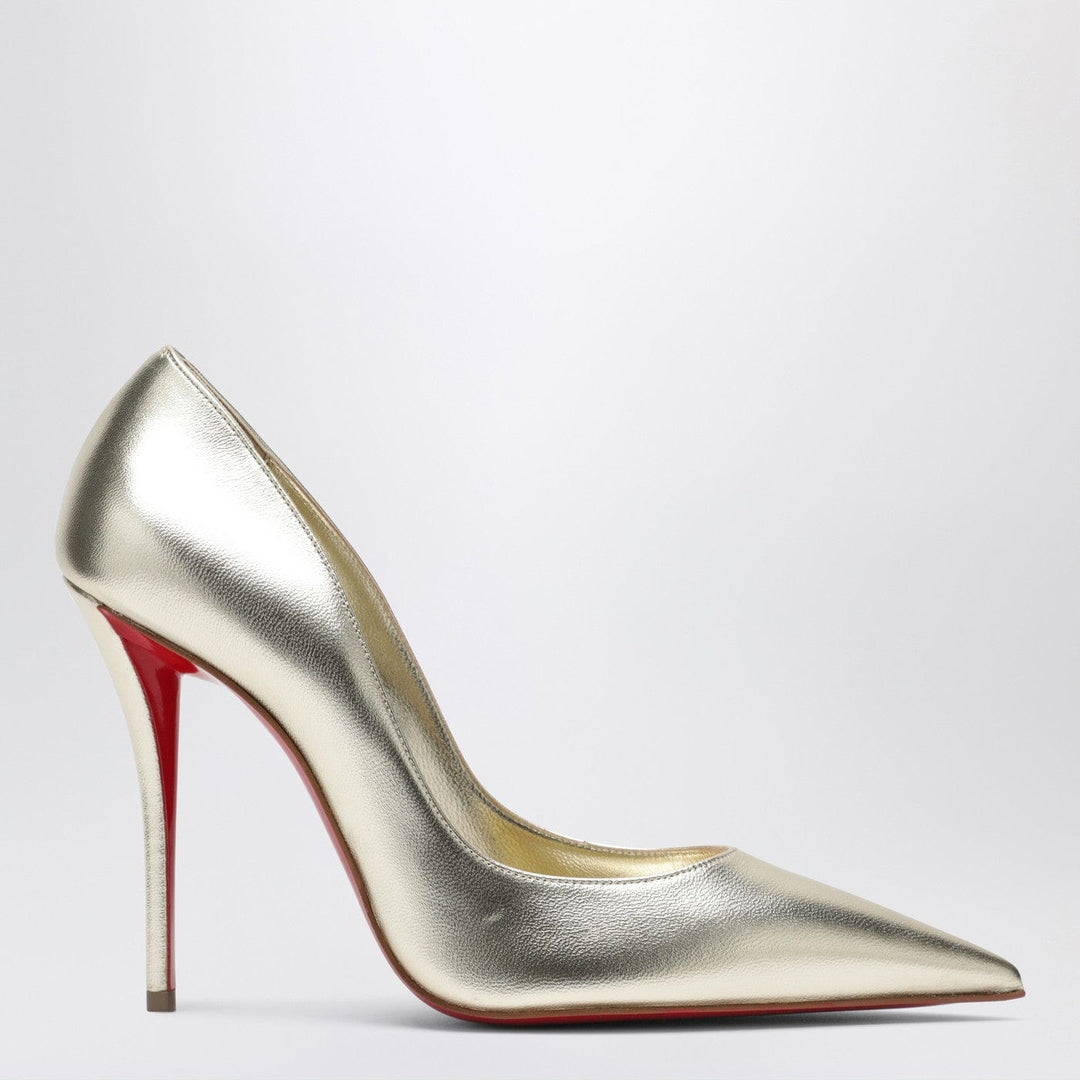 Shoes Christian Louboutin - Miss Z pumps in silver laminated nappa leather Brand