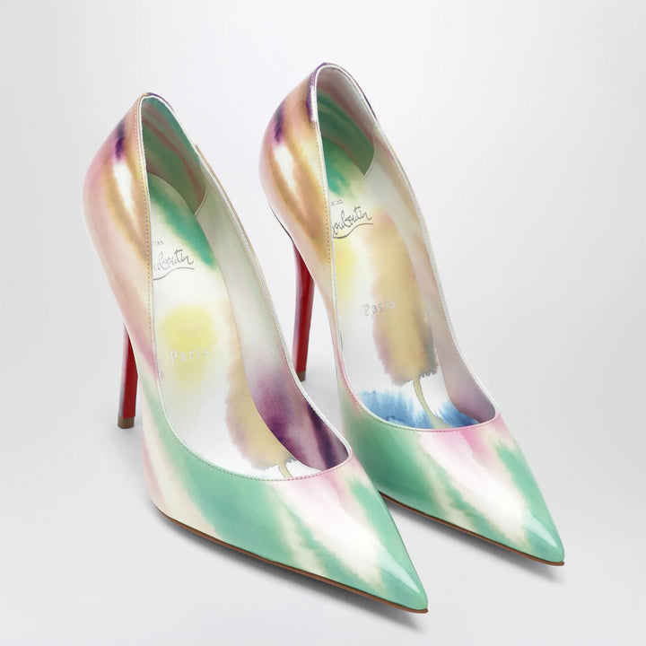 Christian Louboutin - Miss Z pumps in tie-dye patent calf leather Brand Shoes