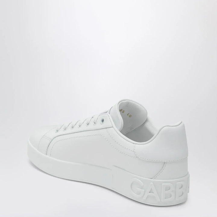 Dolce&amp;Gabbana - White Portofino Sneakers in leather Brand Shoes