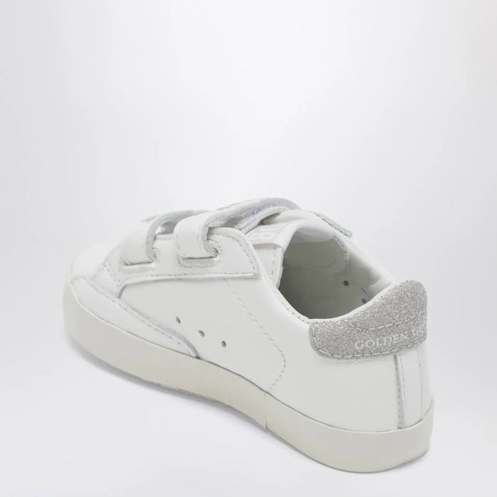 Golden Goose - Baby Old School Sneakers in white/platinum Brand Shoes 16