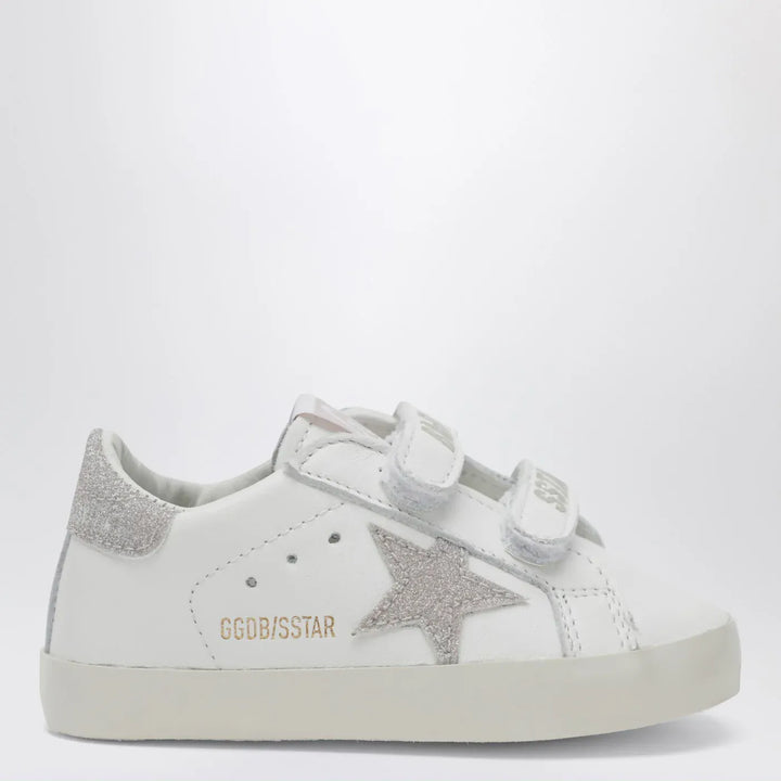 Golden Goose - Baby Old School Sneakers in white/platinum Brand Shoes 16