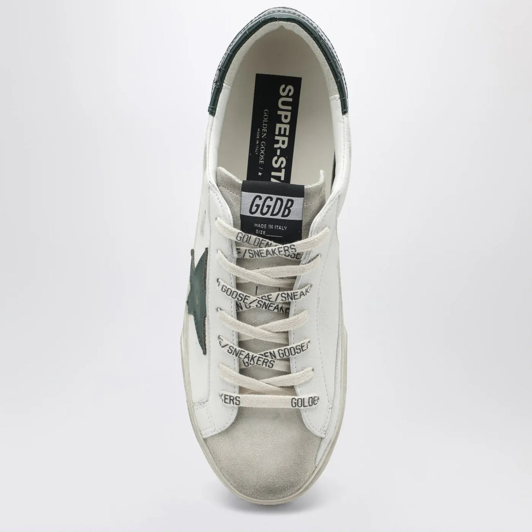 Golden Goose - Super-Star Sneakers in white/green Brand Shoes