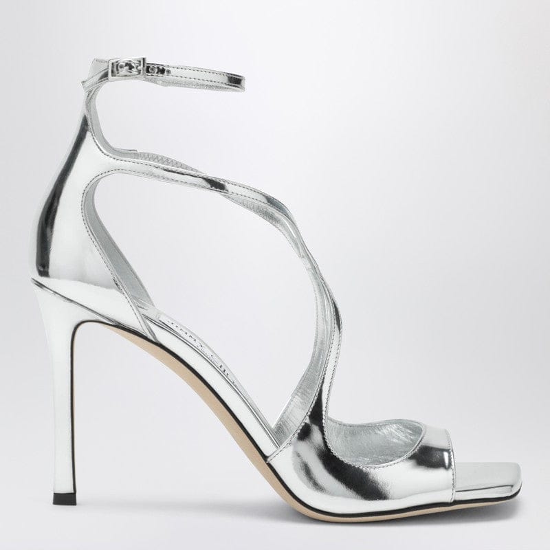 Shoes Jimmy Choo - Azia 95 metallic silver sandals - 41 IT Brand