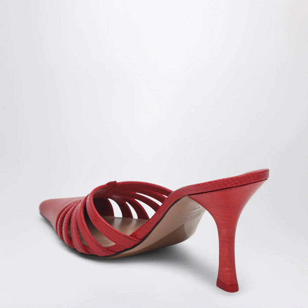Paris Texas - Red leather mule Nadia Brand Shoes