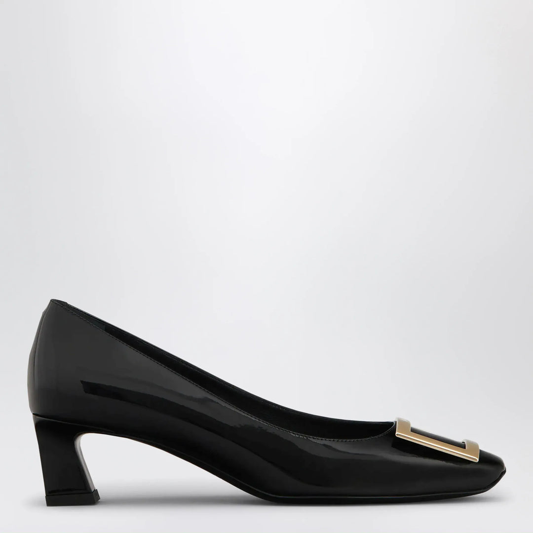 ROGER VIVIER - Black patent leather Trompette pumps Brand Shoes 36,5 IT