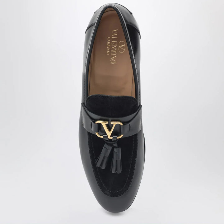 Valentino Garavani - Vaniteux loafer in calfskin and split leather Brand Shoes