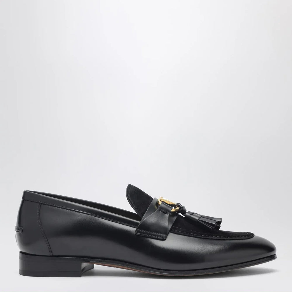 Valentino Garavani - Vaniteux loafer in calfskin and split leather Brand Shoes 40 IT