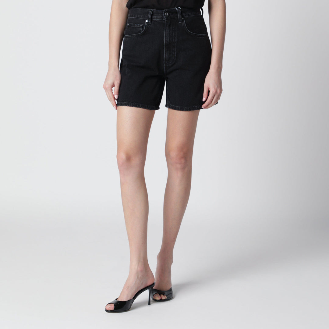 Shorts ANINE BING - Delaney shorts in vintage black denim Brand