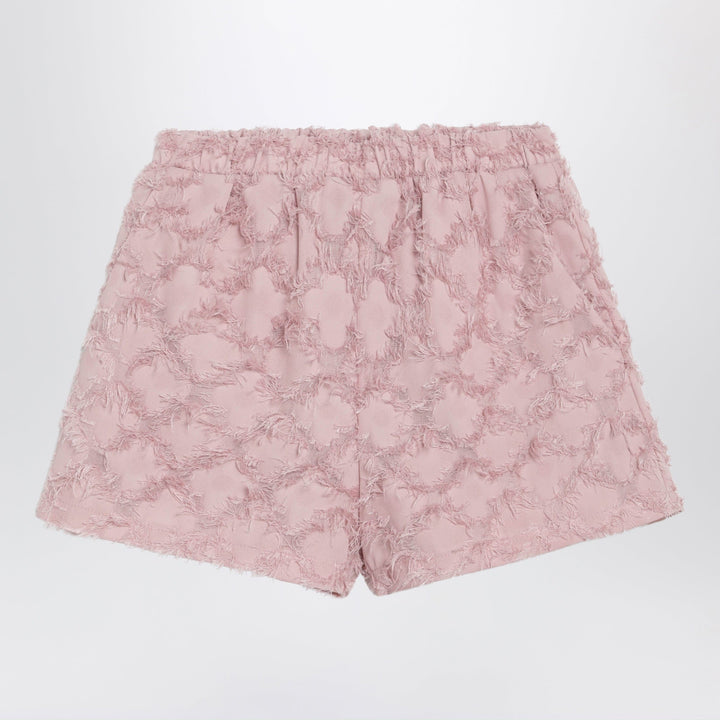 Shorts 10 Douuod - Pink patterned shorts with fringes Brand