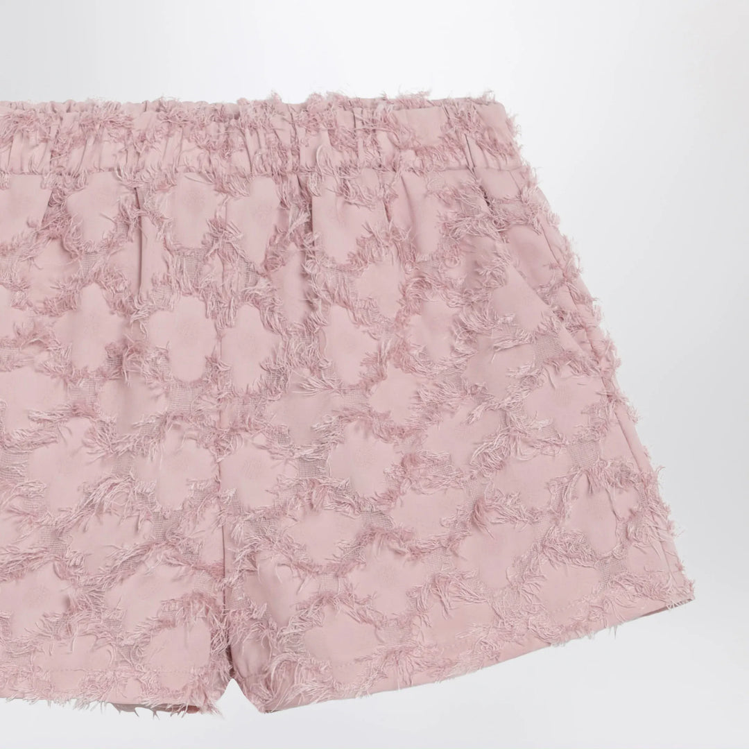 Douuod - Pink patterned shorts with fringes Brand Shorts 10