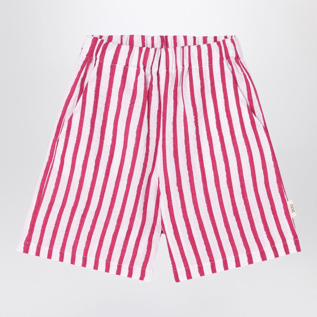 Shorts 10 Douuod - White/red striped Bermuda shorts in linen Brand