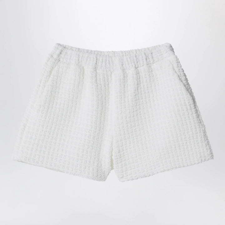 Douuod - White shorts in textured fabric Brand Shorts 6