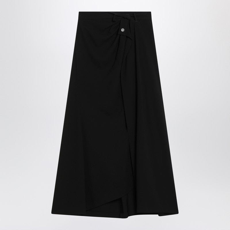 Skirts Balenciaga - Draped black skirt in crêpe - 36 FR Brand