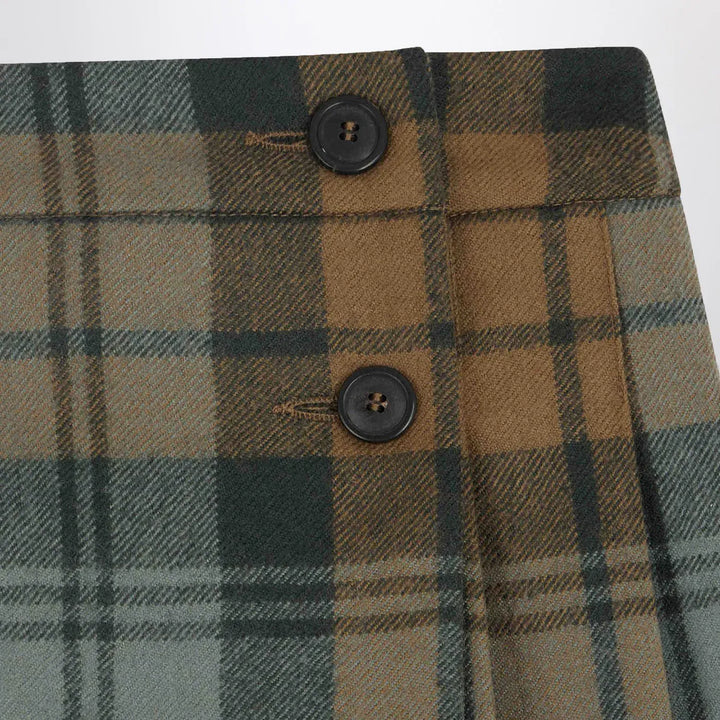 Bonpoint - Talissa kilt skirt in wool with check pattern Brand Skirts