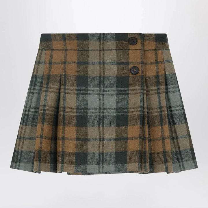 Bonpoint - Talissa kilt skirt in wool with check pattern Brand Skirts 4