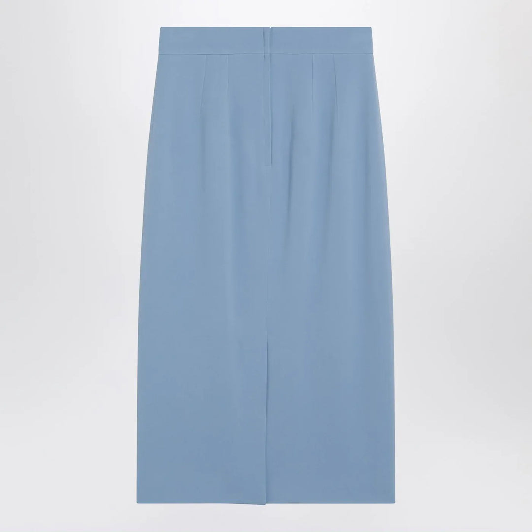 Dolce&amp;Gabbana - Light blue stretch cady skirt Brand Skirts