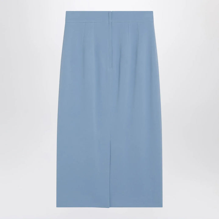 Dolce&amp;Gabbana - Light blue stretch cady skirt Brand Skirts