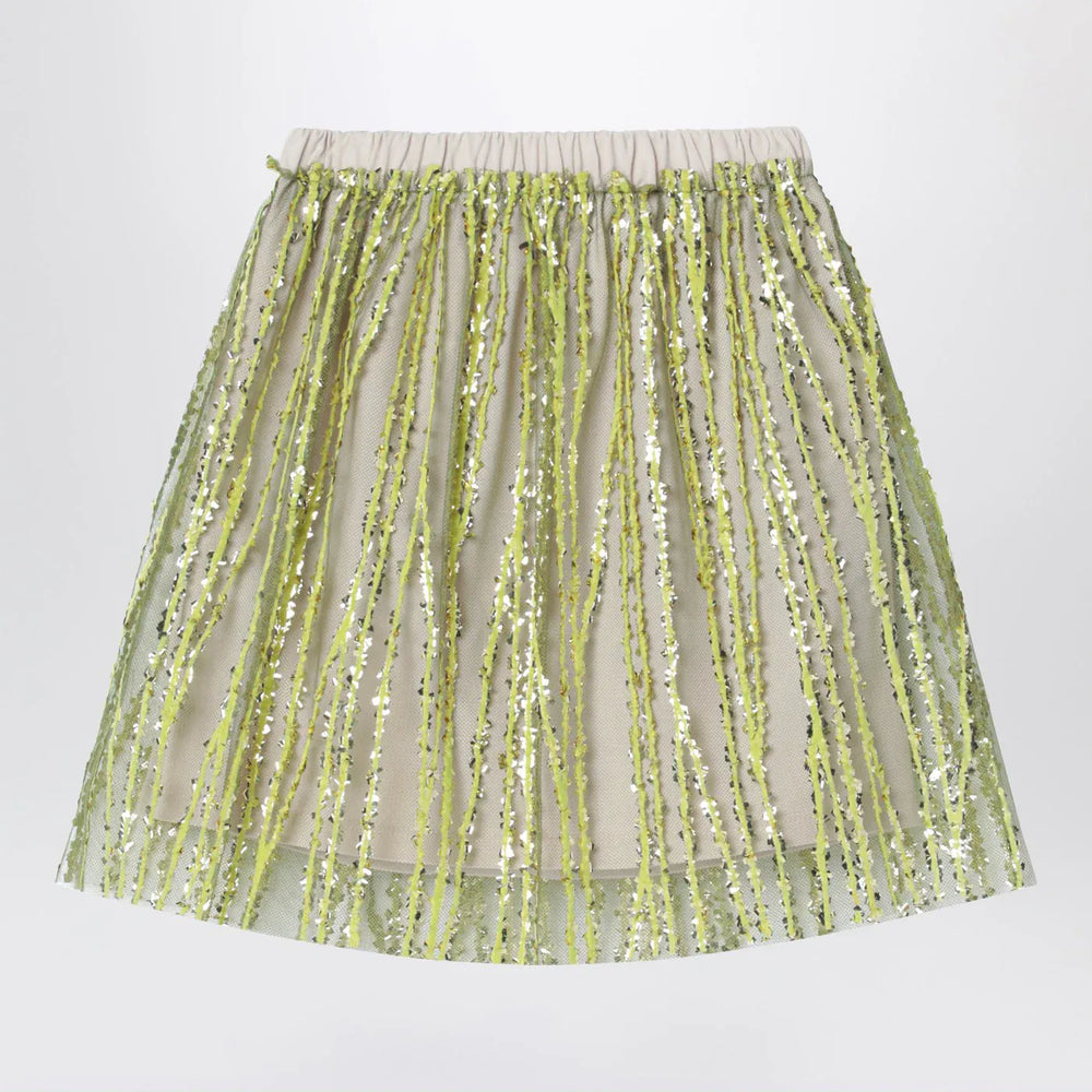 Douuod - Tulle skirt with lime embroidery Brand Skirts 8