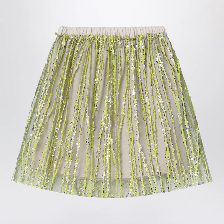Douuod - Tulle skirt with lime embroidery Brand Skirts 8