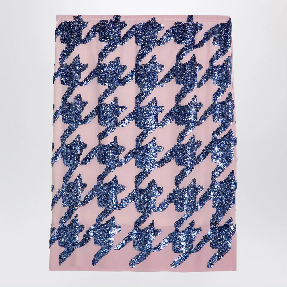 Dries Van Noten - Pink silk sequin skirt Brand Skirts 40  FR