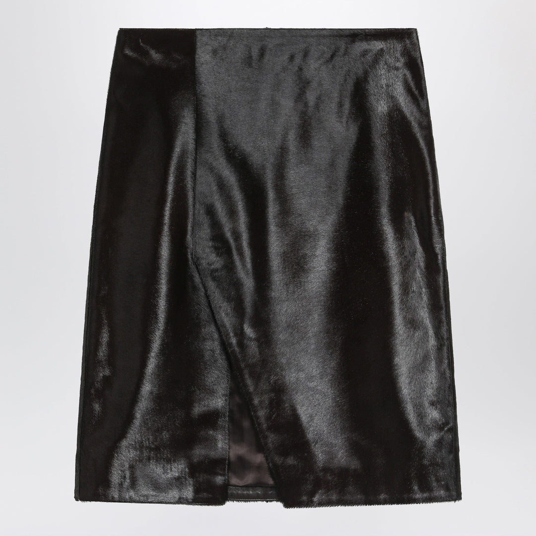 Skirts 38  FR LouLou De Saison - Brown Myra skirt in pony-effect leather Brand