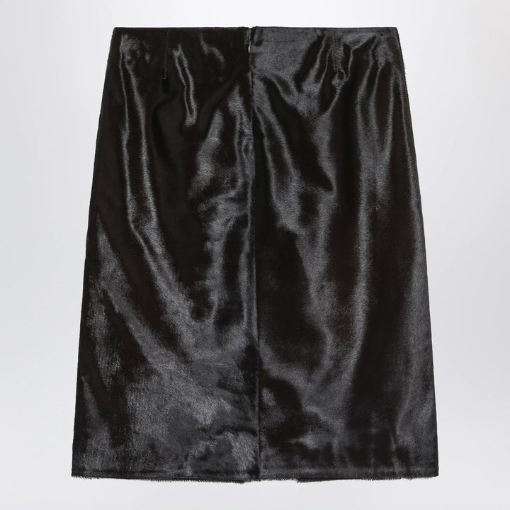 LouLou De Saison - Brown Myra skirt in pony-effect leather Brand Skirts 38  FR